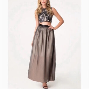 Bebe NWT Tully Maxi Skirt Size 2